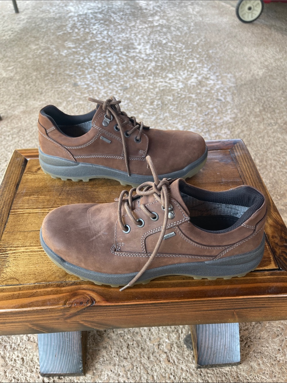 Hotter Storm GTX Water Proof Gore-Tex Men's Casual Brown Lace-Up Leather Shoes